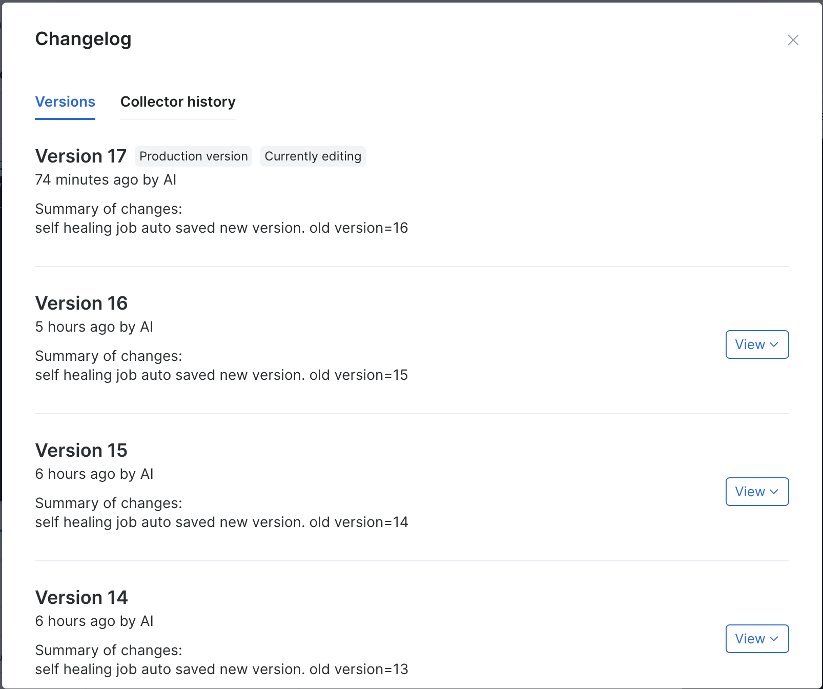 Bright Data Version History